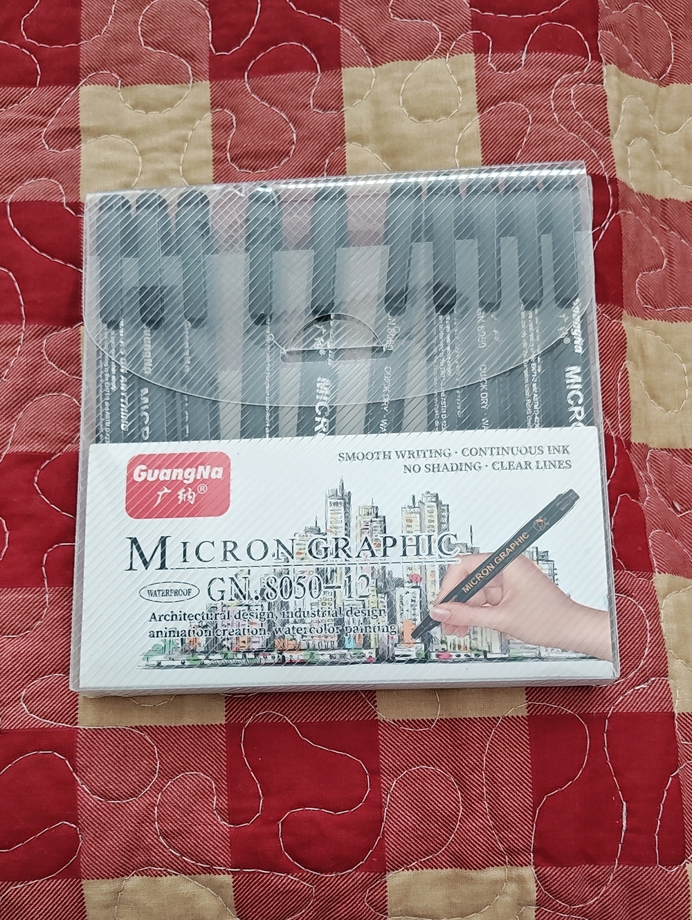 GuangNa Micron Graphic Fine Line Pen Set - Black